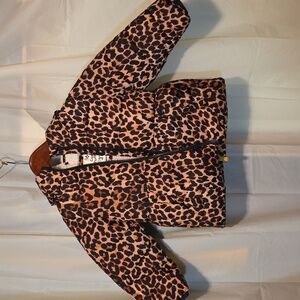 Toddler Girls Leopard Print Winter Coat